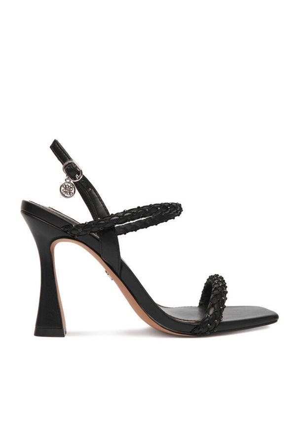 Nine West Sandały EO-LS95066-25 Czarny. Kolor: czarny. Materiał: materiał