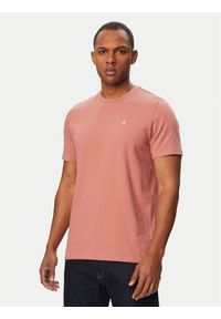 Calvin Klein Jeans T-Shirt LV14RD254G Pomarańczowy Regular Fit. Kolor: pomarańczowy. Materiał: bawełna #1