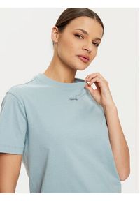 Calvin Klein T-Shirt K20K207519 Błękitny Regular Fit. Kolor: niebieski. Materiał: bawełna