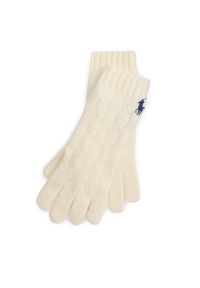 Polo Ralph Lauren Rękawiczki 455981440002 Beżowy. Kolor: beżowy. Materiał: poliester, materiał