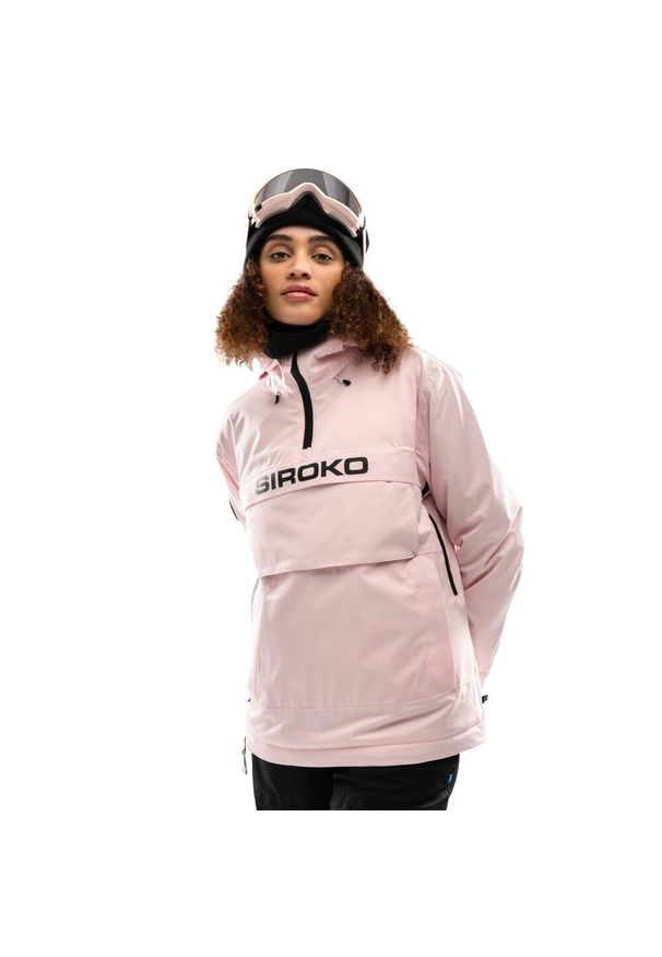 SIROKO - Kurtka snowboardowa damska W6-W Flims. Kolor: różowy. Sezon: zima. Sport: snowboard