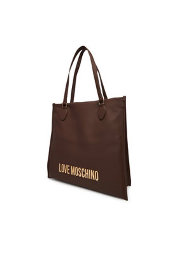 Love Moschino - LOVE MOSCHINO Torebka JC4020PP1NKD0301 Brązowy. Kolor: brązowy. Materiał: skórzane