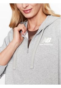 New Balance Bluza NB Essentials Stacked Logo Full Zip Hoodie WJ31530 Szary Regular Fit. Kolor: szary. Materiał: syntetyk #4