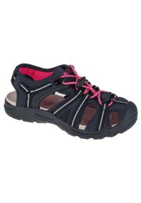 Buty do chodzenia dla dzieci CMP Aquarii 20. Okazja: na co dzień. Kolor: różowy, niebieski, wielokolorowy. Materiał: guma, syntetyk, tkanina, materiał. Szerokość cholewki: normalna. Sport: turystyka piesza