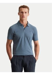 Marc O'Polo Polo 536 2176 53018 Niebieski Shaped Fit. Typ kołnierza: polo. Kolor: niebieski. Materiał: bawełna