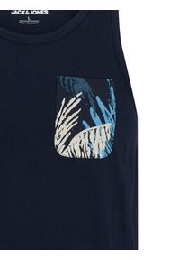 Jack & Jones - Jack&Jones Tank top Hawaii 12269321 Granatowy Standard Fit. Kolor: niebieski. Materiał: bawełna #6