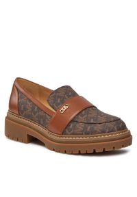 Loafersy MICHAEL Michael Kors Parker Lug Loafer 40H3PKFP1B Brown. Kolor: brązowy. Materiał: skóra #1