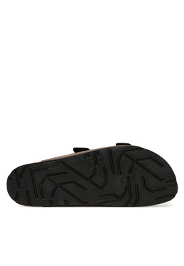 Pepe Jeans Klapki Bio M Double Chicago PMS90110 Brązowy. Kolor: brązowy. Materiał: skóra