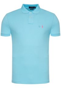 Polo Ralph Lauren Polo Core Replen 710782592 Niebieski Custom Slim Fit. Typ kołnierza: polo. Kolor: niebieski. Materiał: bawełna