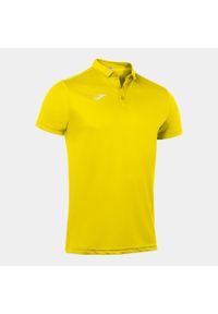 Koszulka polo do tenisa męska Joma Hobby. Typ kołnierza: polo. Kolor: żółty. Materiał: materiał. Wzór: gładki. Sport: tenis
