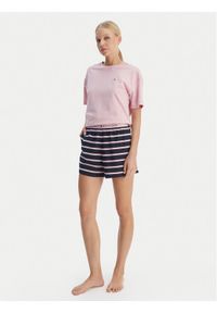 TOMMY HILFIGER - Tommy Hilfiger Piżama UW0UW05760 Kolorowy Regular Fit. Materiał: bawełna. Wzór: kolorowy #1