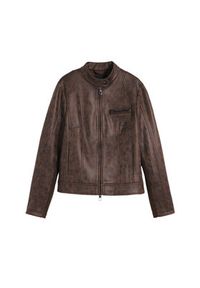 Desigual Kurtka skórzana 25SWEW46 Brązowy Regular Fit. Kolor: brązowy. Materiał: syntetyk #4