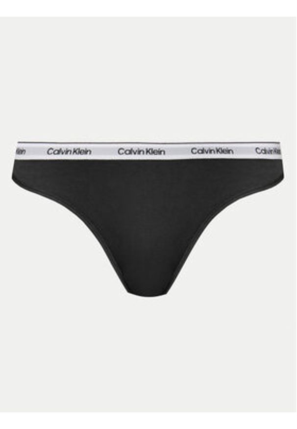 Calvin Klein Underwear Komplet 3 par stringów 000QD5209E Kolorowy. Materiał: bawełna. Wzór: kolorowy