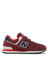 New Balance Sneakersy PV574NX1 Bordowy. Kolor: czerwony. Materiał: zamsz, skóra. Model: New Balance 574