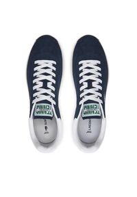 Lacoste Sneakersy 746SMA0065 Granatowy. Kolor: niebieski. Materiał: zamsz, skóra #6