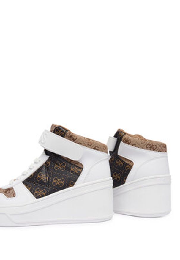 Guess Sneakersy FLFRUK FAL12 Beżowy. Kolor: beżowy. Materiał: skóra