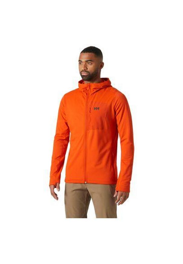 Bluza z kapturem męska Helly Hansen Versalite Hooded Fleece Jacket. Typ kołnierza: kaptur. Kolor: pomarańczowy. Materiał: polar. Sport: turystyka piesza