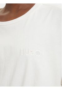 Liu Jo Sport T-Shirt TA6119 JS923 Kremowy Oversize. Kolor: kremowy. Materiał: bawełna. Styl: sportowy #5
