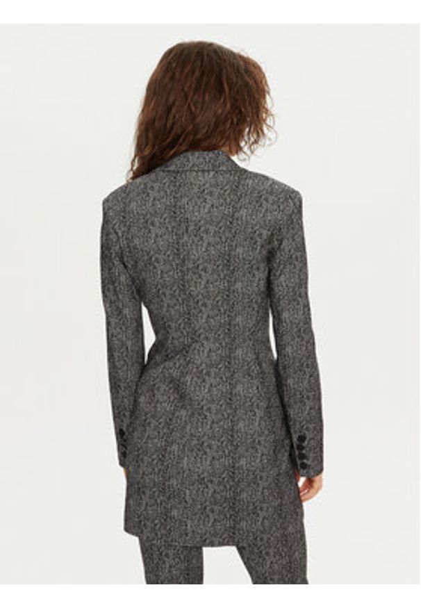 STAUD Sukienka dzianinowa Greenwich R24F7105HS Szary Slim Fit. Kolor: szary. Materiał: wiskoza