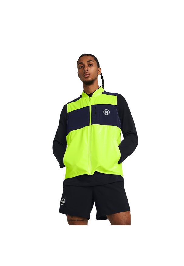 Kamizelka do biegania męska Under Armour Run Everywhere. Kolor: żółty. Długość rękawa: bez rękawów. Sport: bieganie