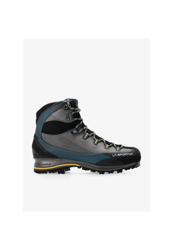 LA SPORTIVA - Buty trekkingowe męskie La Sportiva Trango Trk Leather GTX. Wysokość cholewki: za kostkę. Zapięcie: sznurówki. Kolor: szary. Materiał: materiał, skóra. Szerokość cholewki: normalna. Sport: turystyka piesza