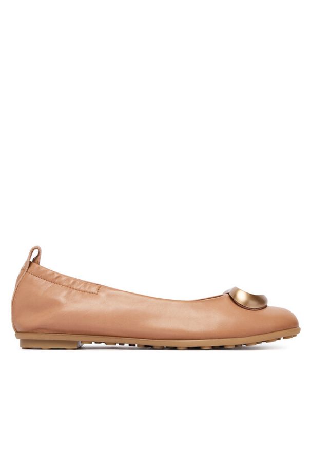 Hispanitas Baleriny HV263931 C005 Beżowy. Kolor: beżowy. Materiał: skóra