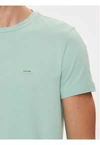 Calvin Klein T-Shirt K10K112724 Zielony Slim Fit. Kolor: zielony. Materiał: bawełna