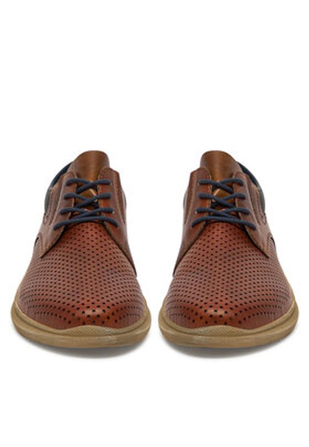 Rieker Półbuty 10406-24 Brązowy. Kolor: brązowy. Materiał: skóra