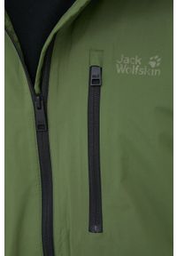 Jack Wolfskin kurtka outdoorowa Norden Port kolor zielony. Typ kołnierza: kaptur. Kolor: zielony. Materiał: materiał, włókno #5
