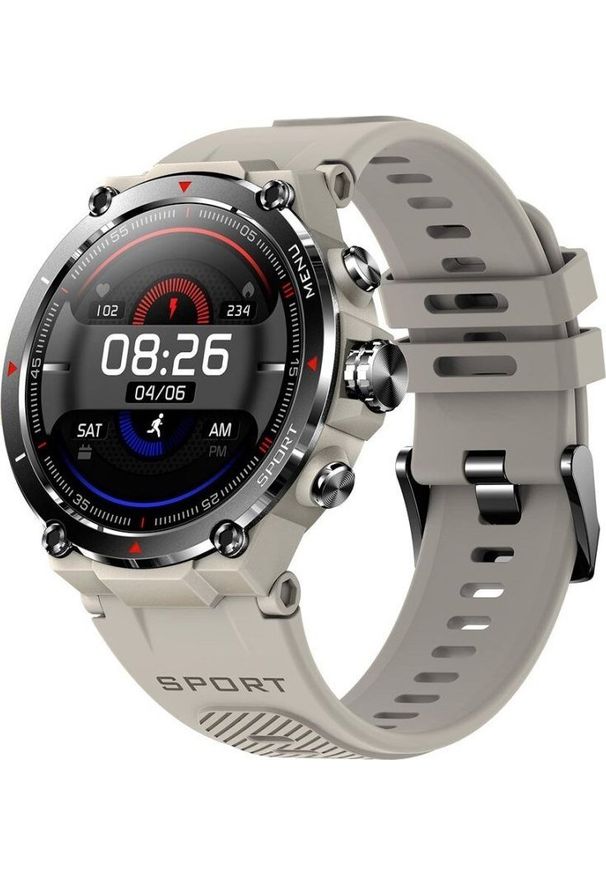 dcu tecnologic - Smartwatch DCU Tecnologic Strava Beżowy (S0448325). Rodzaj zegarka: smartwatch. Kolor: beżowy