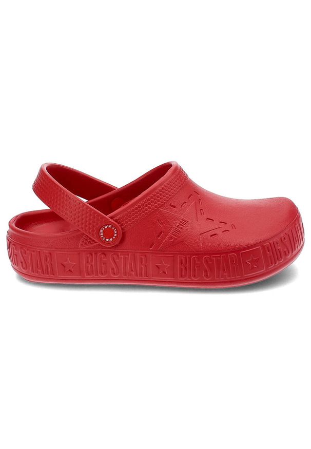 Big-Star - Czerwone Klapki Big Star Modne Dziecięce Buty Na Lato. Kolor: czerwony. Sezon: lato