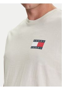 Tommy Jeans T-Shirt Essential DM0DM20740 Beżowy Slim Fit. Kolor: beżowy. Materiał: bawełna #4
