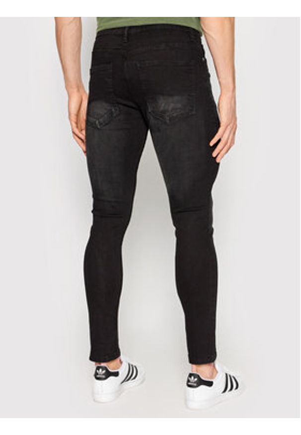 Brave Soul Jeansy MJN-MADISON Czarny Skinny Fit. Kolor: czarny