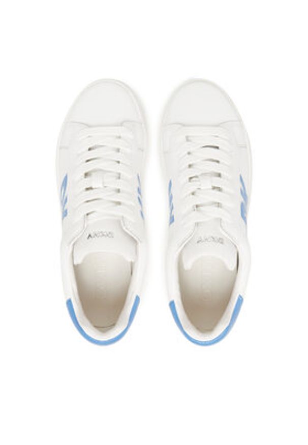 DKNY Sneakersy Abeni Lace Up Sneaker K1300916 Biały. Kolor: biały. Materiał: skóra