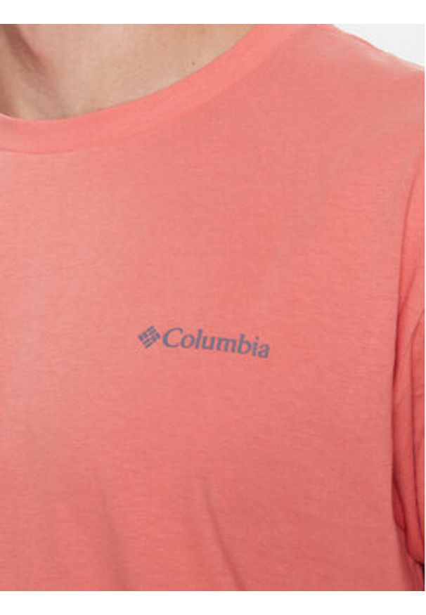 columbia - Columbia T-Shirt North Cascades™ Short Sleeve Tee Pomarańczowy Regular Fit. Kolor: pomarańczowy. Materiał: bawełna