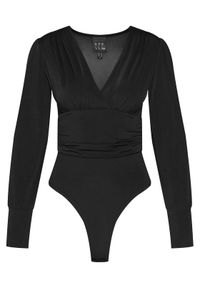 ACCESS FASHION Body 54-2018-324 Czarny Slim Fit. Kolor: czarny. Materiał: syntetyk