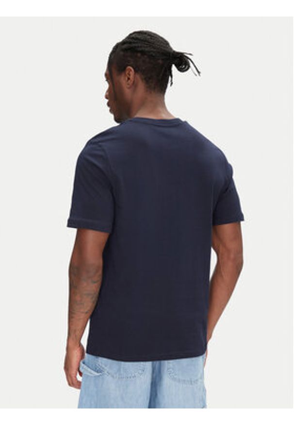 Jack & Jones T-Shirt Eljah 12268472 Granatowy Relaxed Fit. Kolor: niebieski. Materiał: bawełna