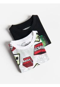 Reserved - Bawełniany t-shirt Minecraft 2 pack - biały. Kolor: biały. Materiał: bawełna #1