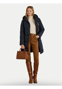 Lauren Ralph Lauren - LAUREN RALPH LAUREN Płaszcz zimowy 297P04126003 Granatowy Straight Fit. Kolor: niebieski. Materiał: syntetyk. Sezon: zima #6