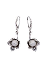 Polcarat Design - Kolczyki srebro perełka K 1557. Materiał: srebrne. Wzór: aplikacja. Kamień szlachetny: perła #1