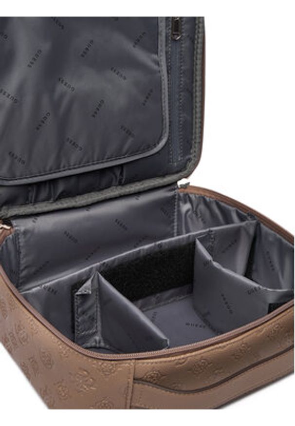 Guess Kosmetyczka TWDP74 52045 Beżowy. Kolor: beżowy. Materiał: skóra
