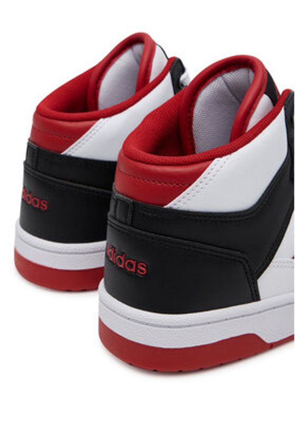 Adidas - adidas Buty do koszykówki Rapid Court Mid JR3180 Biały. Kolor: biały. Materiał: skóra. Sport: koszykówka