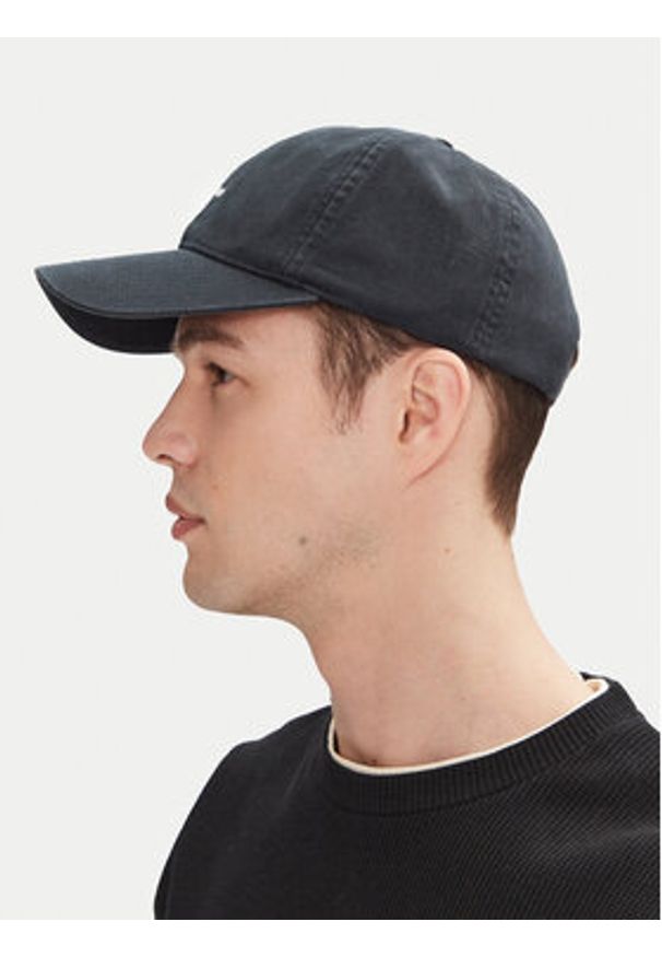 Barbour Czapka z daszkiem Cascade MHA0274BK11 Granatowy. Kolor: niebieski. Materiał: bawełna, materiał