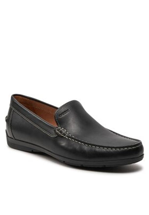 Geox Mokasyny U Simon A U32Q3A 00043 C9999 Czarny. Kolor: czarny. Materiał: skóra