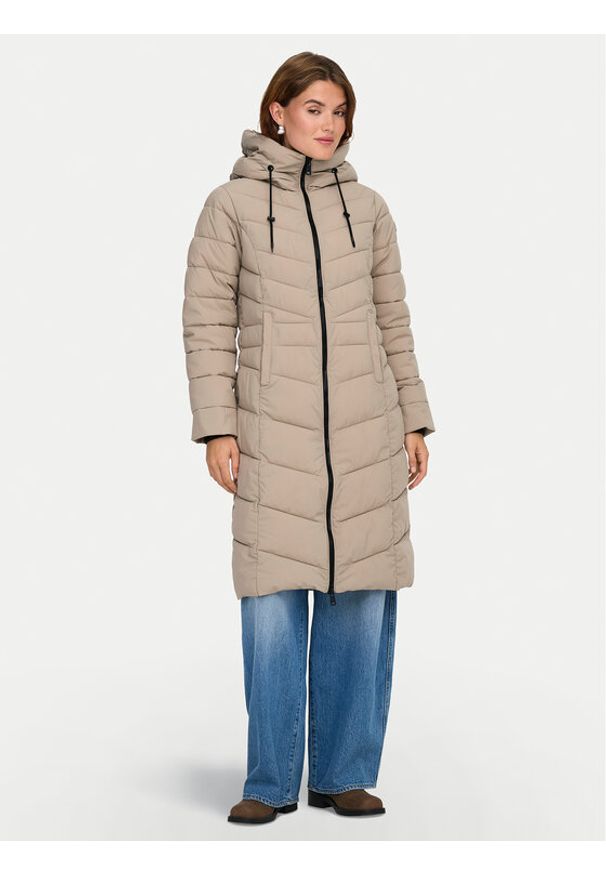 only - ONLY Kurtka zimowa Juliet 15353149 Beżowy Regular Fit. Kolor: beżowy. Materiał: syntetyk. Sezon: zima