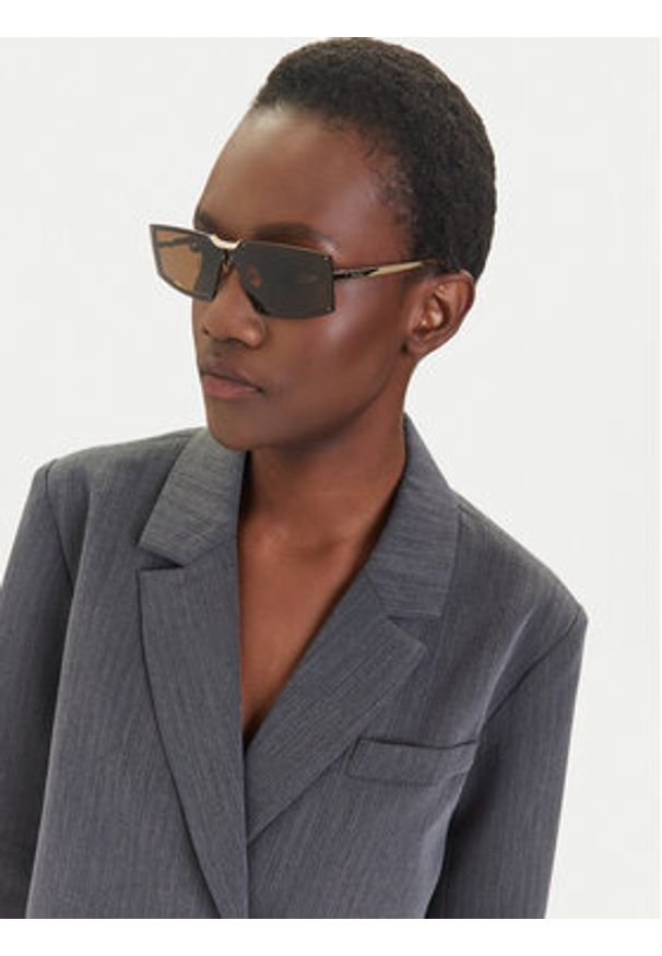 Max Mara Okulary przeciwsłoneczne MM0118 32E Brązowy. Kolor: brązowy