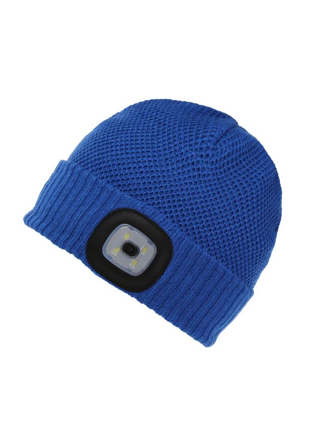 Regatta - Dziecięca Czapka Z Latarką Brite Light LED. Kolor: niebieski. Sezon: zima. Styl: sportowy