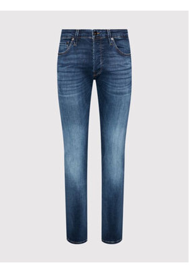Jack & Jones - Jack&Jones Jeansy Glenn 12133074 Granatowy Slim Fit. Kolor: niebieski