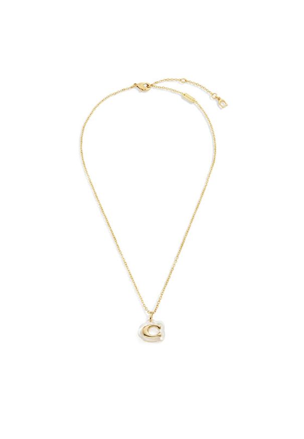 Coach Naszyjnik 37541351 Złoty. Materiał: metalowe. Kolor: złoty