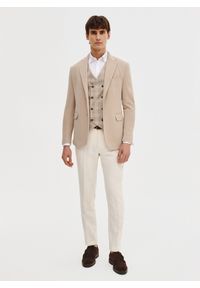 Pako Lorente - PAKO LORENTE - Dwurzędowa kamizelka męska w mocną kratę. Materiał: wiskoza, poliester, elastan. Wzór: kratka. Styl: młodzieżowy, elegancki #5